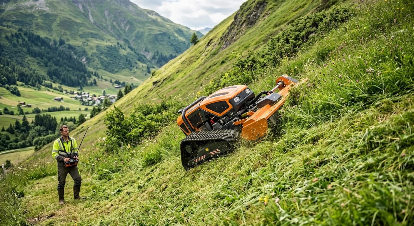 Hangmäher ferngesteuert